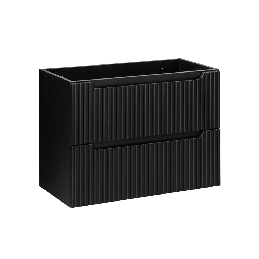 wohnli-moebel-suche-Waschtischunterschrank-mit-2-Schubladen-Schwarz-80cm Wohnli Möbelsuche - Waschtischunterschrank mit 2 Schubladen