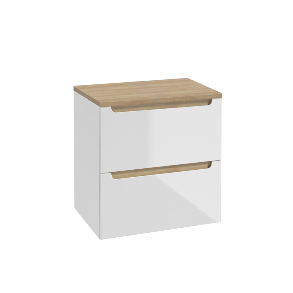 wohnli-moebel-suche-Waschtischunterschrank-mit-2-Schubladen-Weiss-60cm Wohnli Möbelsuche - Waschtischunterschrank mit 2 Schubladen
