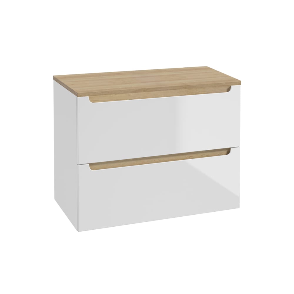 wohnli-moebel-suche-Waschtischunterschrank-mit-2-Schubladen-Weiss-80cm Wohnli Möbelsuche - Waschtischunterschrank mit 2 Schubladen