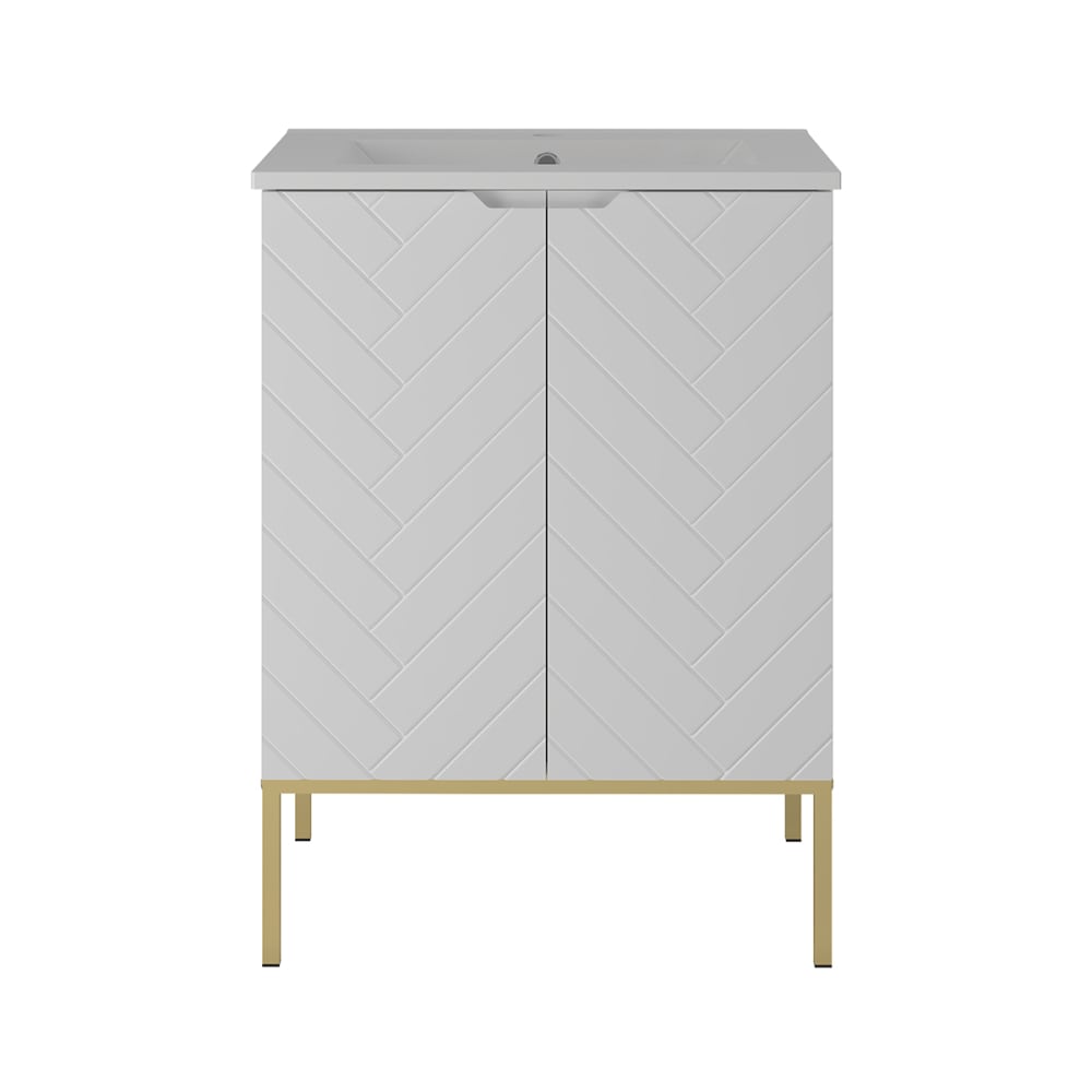 wohnli-moebel-suche-Waschtischunterschrank-mit-2-Tueren-Weiss-60.6cm Wohnli Möbelsuche - Waschtischunterschrank mit 2 Türen