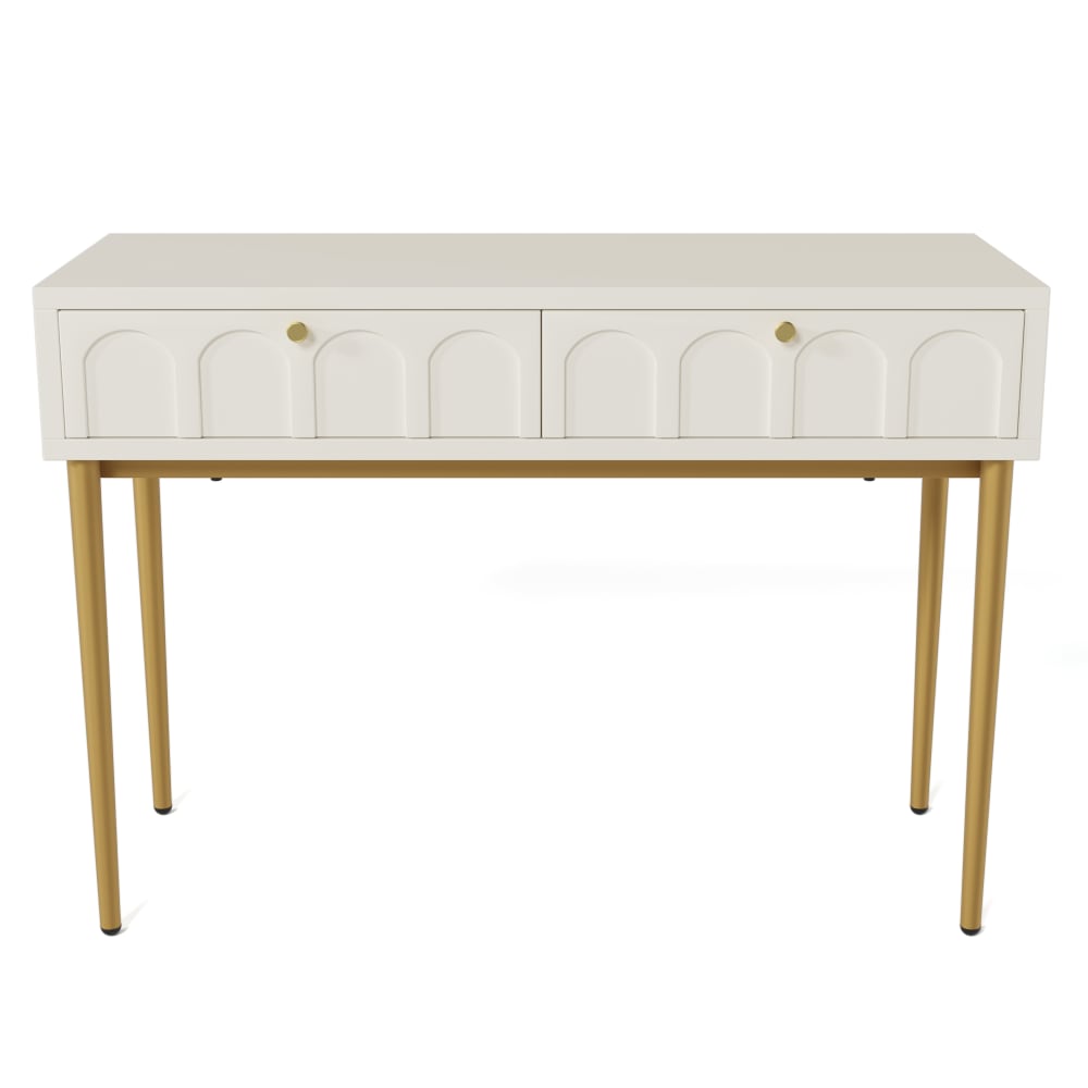 wohnli-moebel-suche-Weiss-goldener-Konsolentisch-mit-eleganten-Designer-Schubladen Wohnli Möbelsuche - Weiß-goldener Konsolentisch mit eleganten Designer-Schubladen