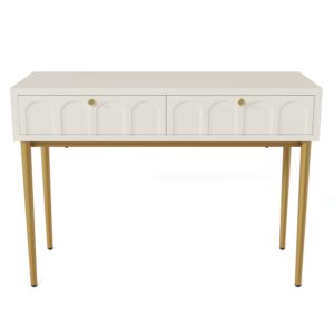 wohnli-moebel-suche-Weiss-goldener-TV-Schrank-mit-Schubladen-im-modernen-Design Wohnli Möbelsuche - Weiß-goldener TV-Schrank mit Schubladen im modernen Design