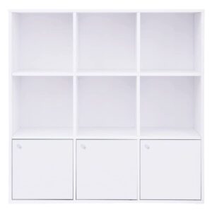 wohnli-moebel-suche-Weisse-Kommode-mit-9-Faechern-und-3-Tueren-L975-cm Wohnli Möbelsuche - Weiße Kommode mit 9 Fächern und 3 Türen - L97