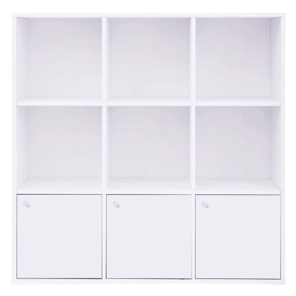 wohnli-moebel-suche-Weisse-Kommode-mit-9-Faechern-und-3-Tueren-L975-cm Wohnli Möbelsuche - Weiße Kommode mit 9 Fächern und 3 Türen - L97
