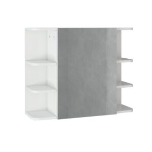 wohnli-moebel-suche-Weisser-Badezimmerschrank-80x64x21-cm-MDF Wohnli Möbelsuche - Weißer Badezimmerschrank