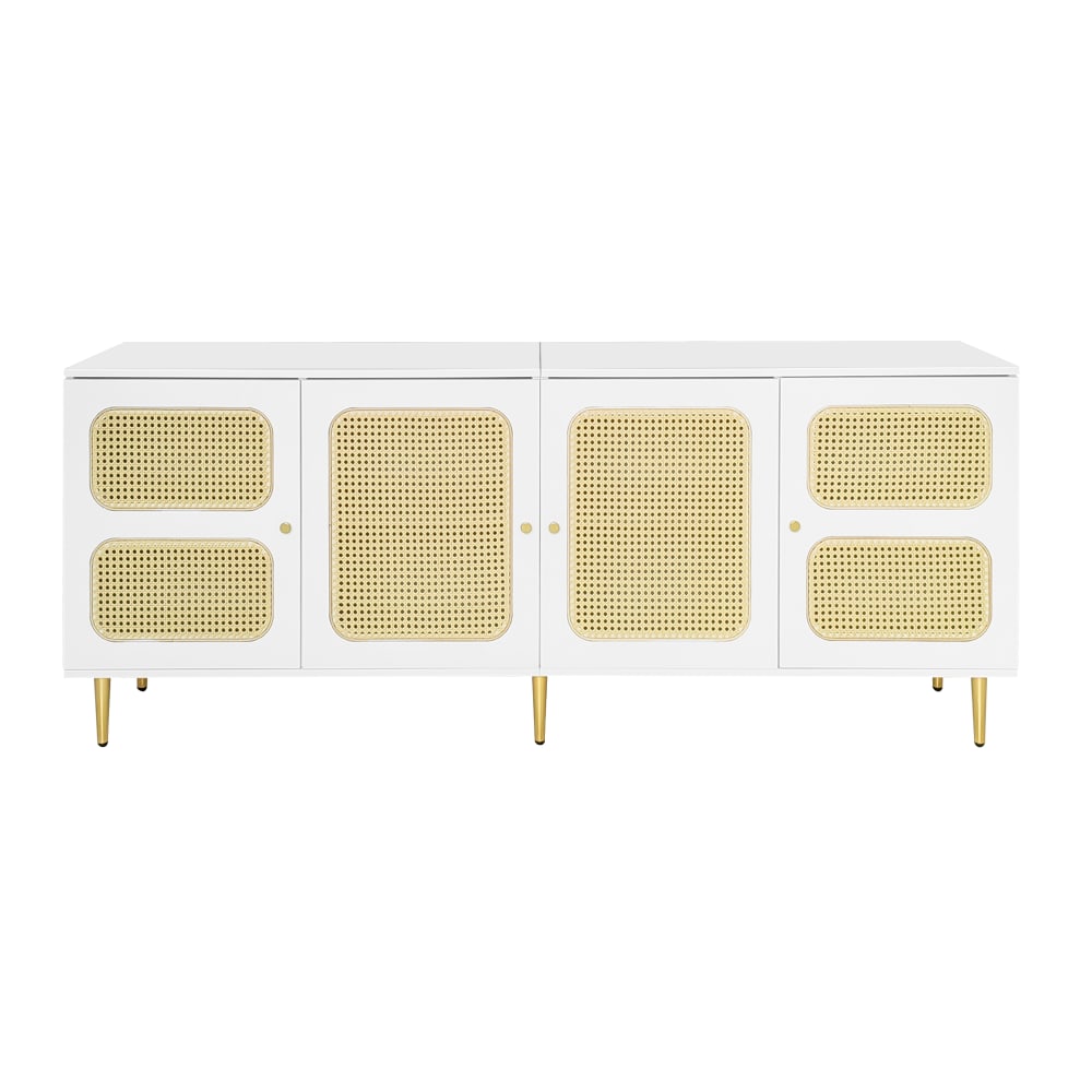 wohnli-moebel-suche-Weisser-Schuhschrank-mit-Rohrtueren-und-Goldenen-Beinen Wohnli Möbelsuche - Weißer Schuhschrank mit Rohrtüren und Goldenen Beinen