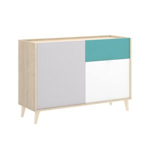 wohnli-moebel-suche-Weisses-Sideboard-in-Holzoptik-Eiche-105x43h75-cm Wohnli Möbelsuche - Weißes Sideboard in Holzoptik