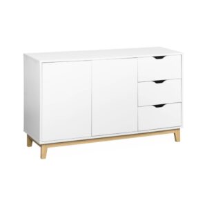 wohnli-moebel-suche-Weisses-Sideboard-mit-Holzbeinen Wohnli Möbelsuche - Weißes Sideboard mit Holzbeinen