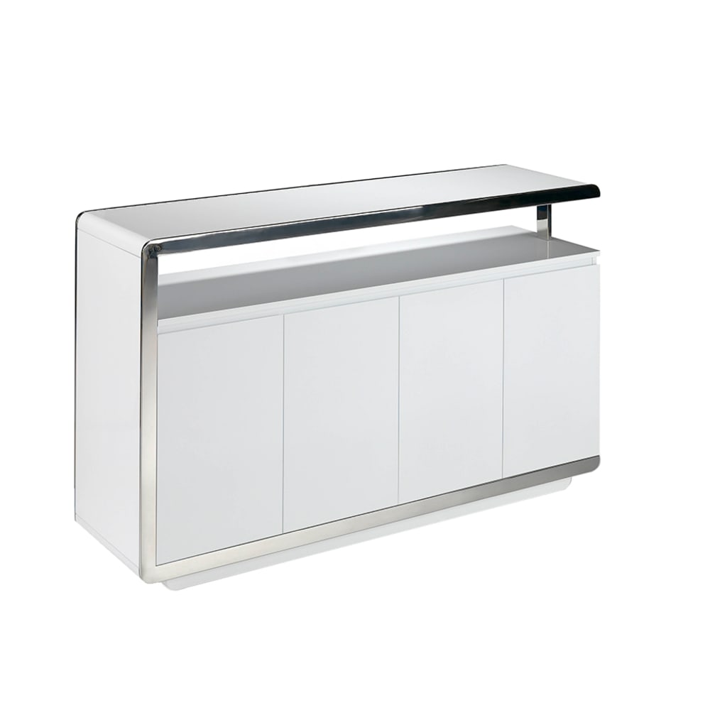 wohnli-moebel-suche-Weisses-Sideboard-mit-Stahlstruktur Wohnli Möbelsuche - Weißes Sideboard mit Stahlstruktur