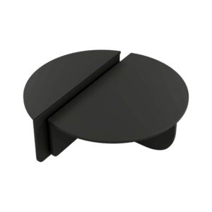 Wohnli Möbelsuche - Wohnzimmertisch Holzeffekt schwarz 90x90  cm