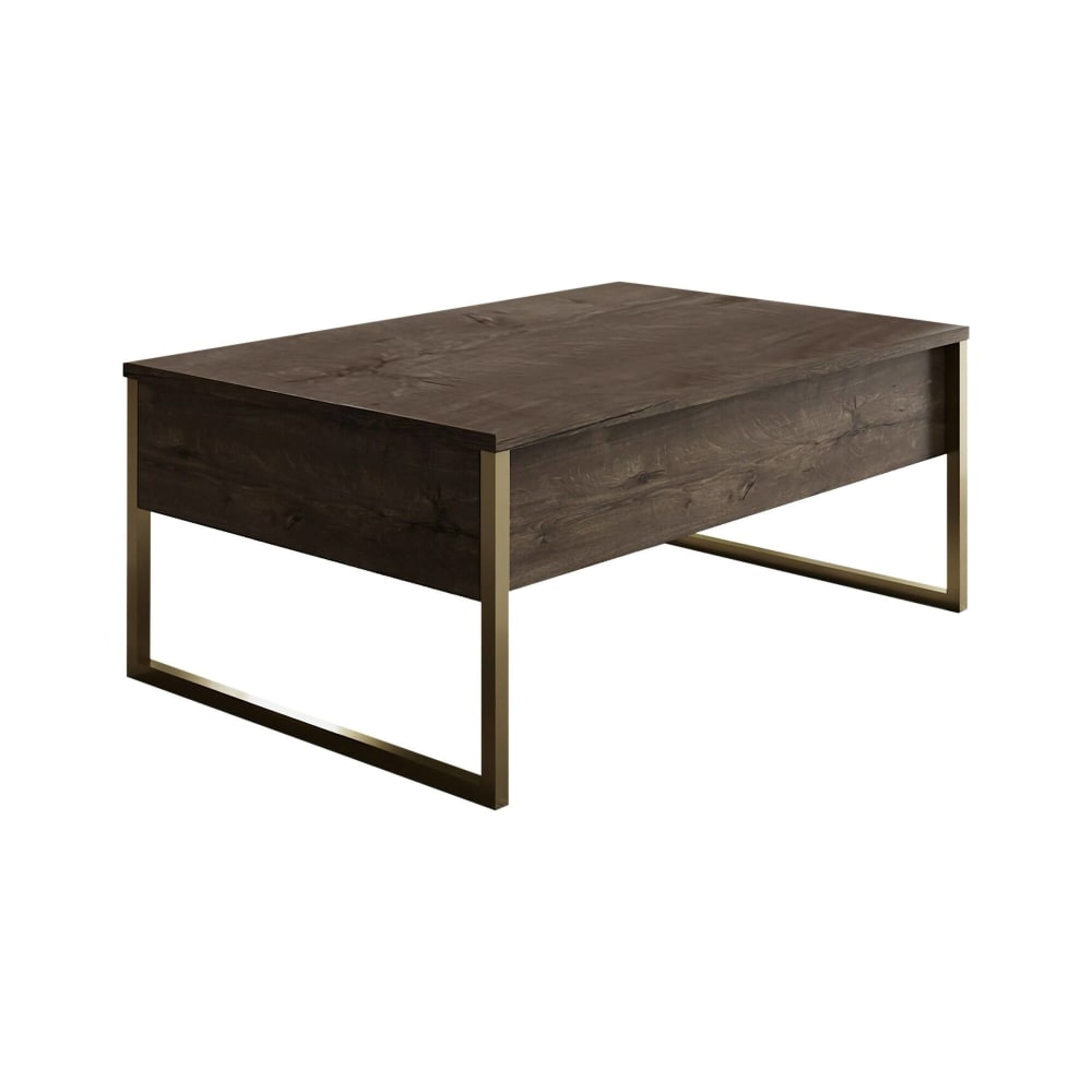 wohnli-moebel-suche-Wohnzimmertisch-Holzeffekt-walnuss-gold-90x60-cm Wohnli Möbelsuche - Wohnzimmertisch Holzeffekt walnuss