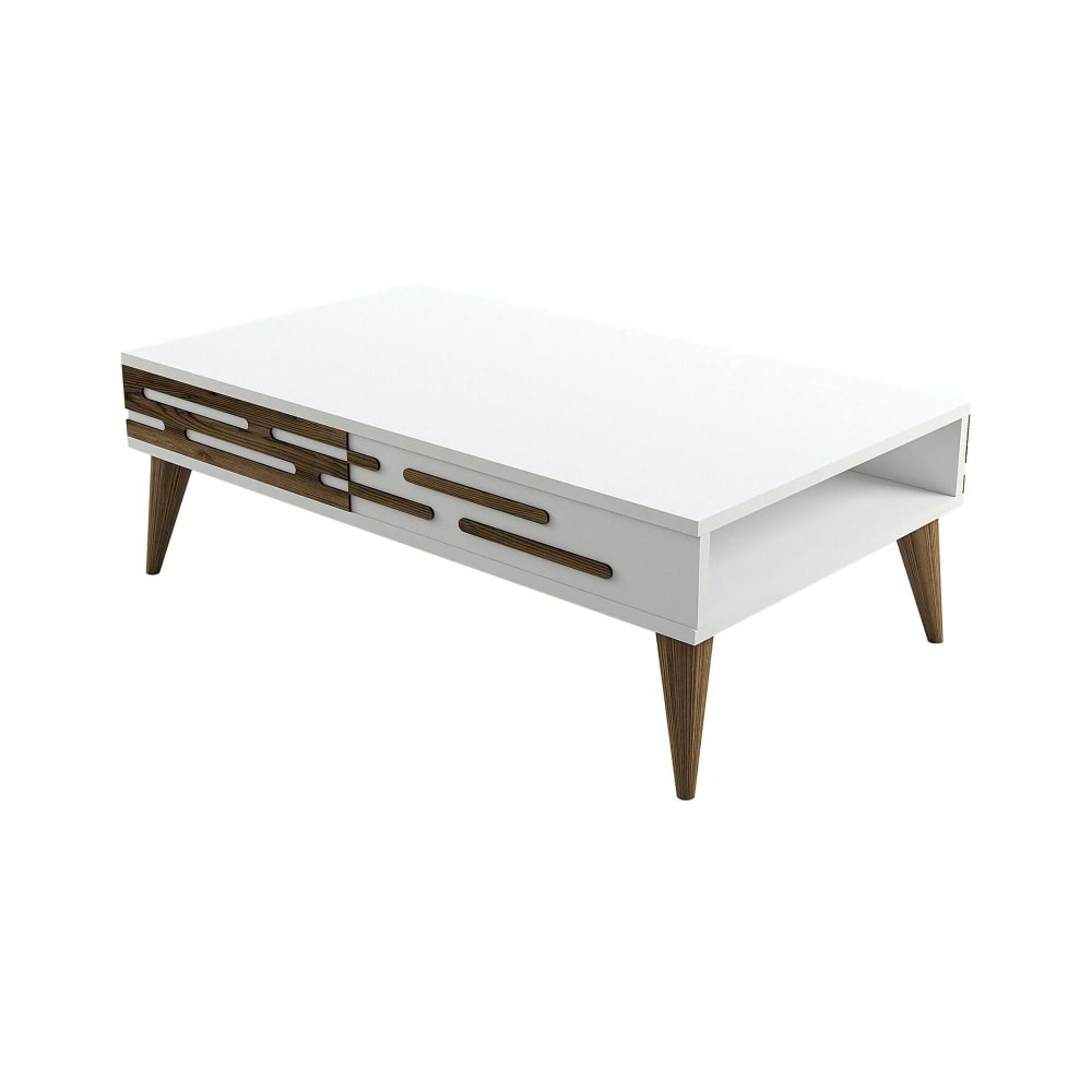 wohnli-moebel-suche-Wohnzimmertisch-Holzeffekt-walnuss-weiss-105x35-cm Wohnli Möbelsuche - Wohnzimmertisch Holzeffekt walnuss