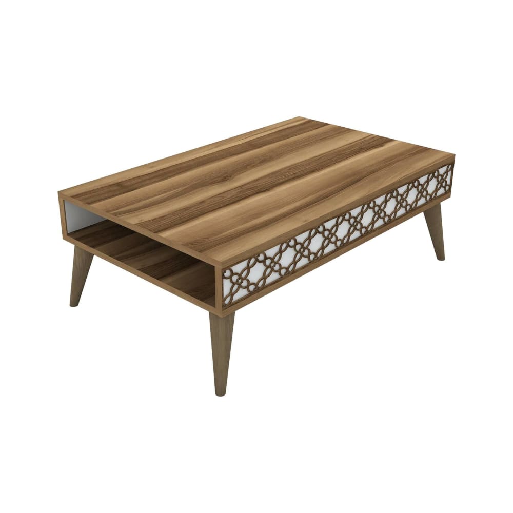 wohnli-moebel-suche-Wohnzimmertisch-Holzeffekt-walnuss-weiss-105x60-h37-cm Wohnli Möbelsuche - Wohnzimmertisch Holzeffekt walnuss