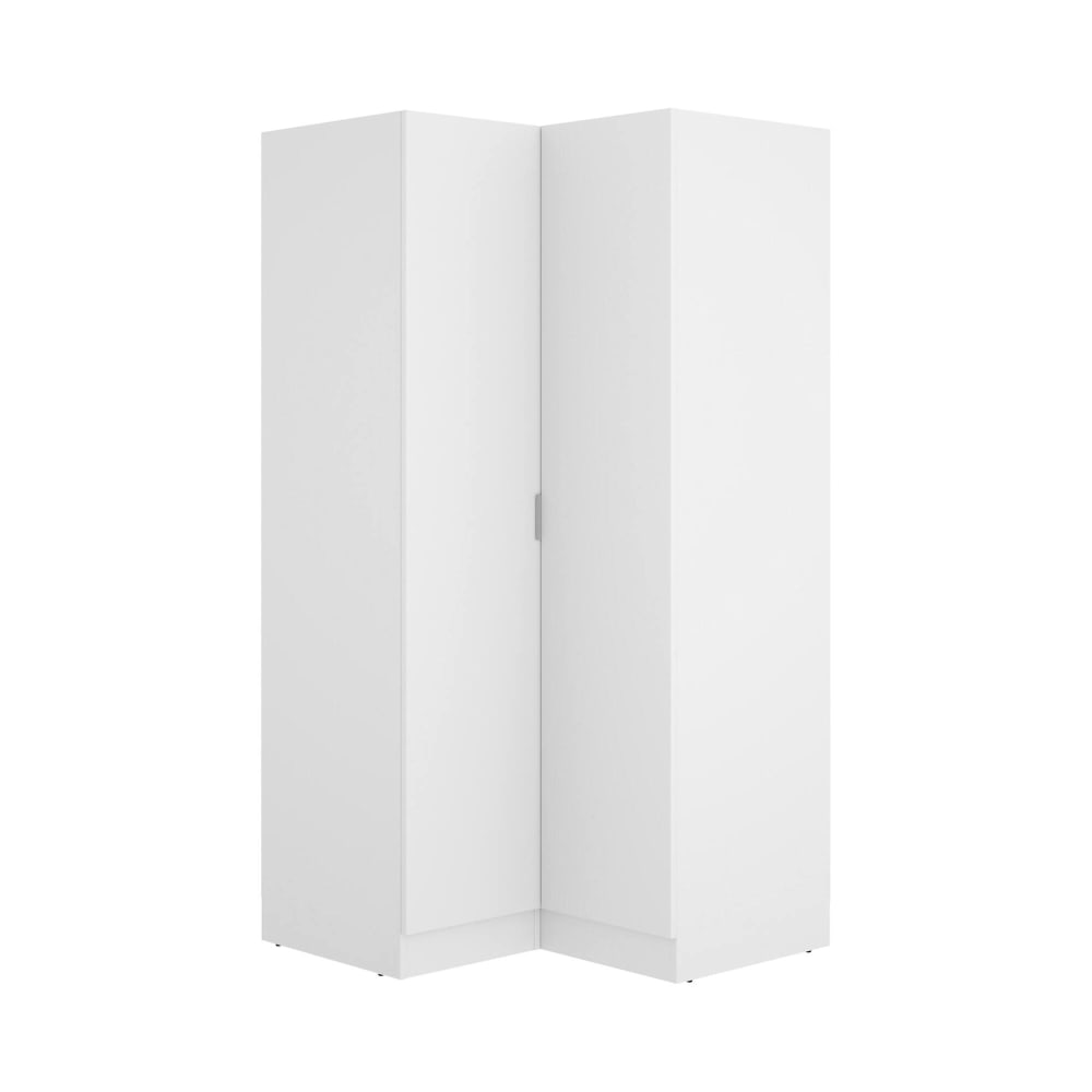 wohnli-moebel-suche-Zweitueriger-Kleiderschrank-mit-weissem-Holzeffekt-90-x-92-x-184-cm Wohnli Möbelsuche - Zweitüriger Kleiderschrank mit weißem Holzeffekt